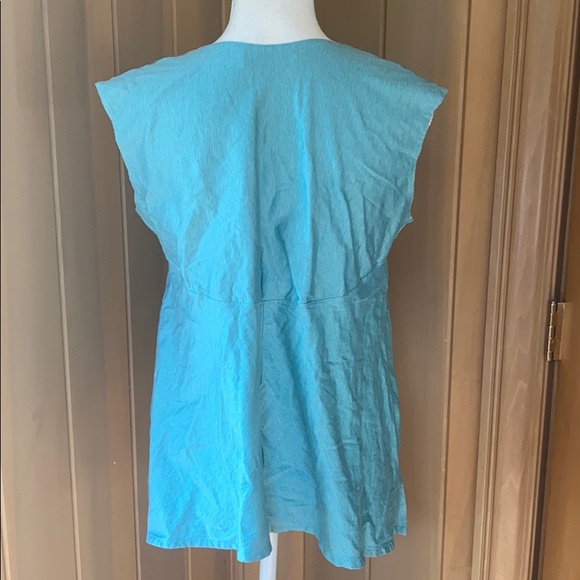 Piazza Sempione cap sleeve striped shell top - Picture 2 of 5